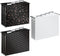 Y YOMA 12 Pack Decorative Hanging File Folders, Letter Size, Rose Gold, 1/5-Cut Adjustable Tabs, 3 Black Foil Design