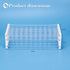 Omawrf 50 13mm Plastic Test Tube Rack, Holes Lab Rack Holder for Tubes, Detachable, Transparent