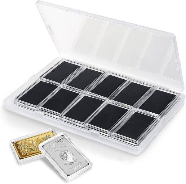 WAEKIYTL Silver Bar Holder 1 Oz Silver Bar Case Silver Bar Capsule Storage