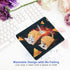 Small Mouse Pad for Kids, Funny Non-Slip Rubber Base Mousepad with Stitched Edge, Washable with Lycra Cloth