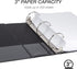 Samsill 3 Inch Economy 3 Ring Binder, Made in the USA, Customizable Clear View Cover, Black, 4 Pack (MP48580)