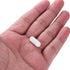 MECCANIXITY Magnetic Stirrer Mixer Stir Bar Rod 20mm(0.79") x7mm White Cylinder Shape PTFE Coating Magnet for