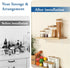 Mooche 4Pack 12*6.48 Inch) Floating Shelf Brackets, Heavy Duty Metal L Brackets Wall Mounted Corner Brace Angle Bracket