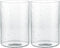 Skelang Seeded Lip-less Glass Lamp Shade, Cylindrical Light Cover with Fitter Opening, Replacement