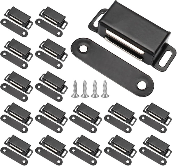 Jersvimc 24Pcs Cabinet Door Magnets Catch Magnetic Door Catch, Magnetic Shutter Hardware Drawer