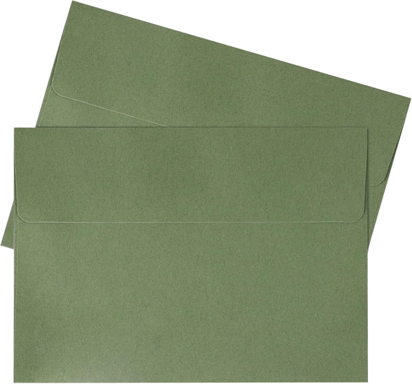Granhoolm 50 Pack 5x7 Sage Green A7 Envelopes, 5.25 x 7.25 Inch, Self Seal, Gift Card Envelopes