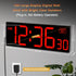 Countdown 5 Dimmer (10.2" Soobest Digital Wall Clock with Seconds for Gym, Remote Timer Large LED Display Red)