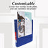 BAZIC 3 Ring Binder 1/2" Economy View Binders Organizer - Blue, Round Ring, Holds 100 Sheets, for School Office Home,