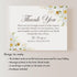 5.5x4.25" Sympathy Thank You Cards with White Daisies, Funeral Thank You Cards, Personalized Bereavement Notes