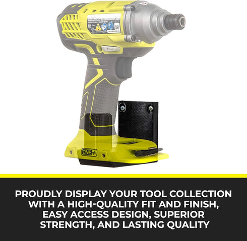 Spartan Mounts Tool Mount for Ryobi Power Tools, Right Mount Wall Display Hook for Easy Access Storage