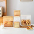 Roppolo 50 3.9 Inch Packing Pcs Brown Kraft Paper Bread Bags with Tin Tie, Large Homemade Bread Bag, Thickened Storage