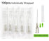 100Pack 27Ga 1 inch Needle Luer Lock Lab Dispensing Accessories for Measuring and Refilling Inks