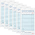 XKDOUS 6 Pack Light Blue Server Books, Server Note Pads, Guest Check