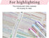 Double-Ended Creative Highlighter Set, 35 Colors, Original Pink Pen Pouch