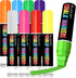 Chalk Markers Jumbo Tip 15mm, 8 Pack Auto Car Marker Pens, Liquid Chalk Markers for Kids, Washable Window Markers