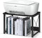 ELITEROO Desktop Printer Stand With Storage, Table Stand Small Desk Shelves Organizer for