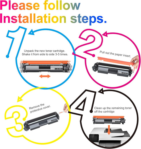Uniwork Compatible Toner Cartridge for HP 30A CF230A, Black for Laserjet Pro MFP M203dw, 1 Pack