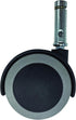 Shepherd Hardware 8748 2-Inch Thermoplastic Twin Wheel Caster, 5-Pack, 75-lb Load Capacity, Grey