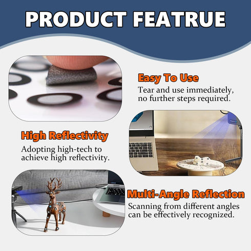 600 3.0mm 3D 3D 3D 3D 3D Dots Scanner Markers for Scanner, Diffusion Scanning Tracking Dots, Tracking Dots Reference