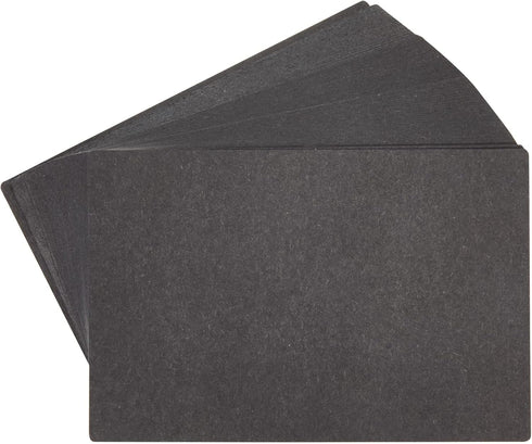 Juvale 100 Pack Black Index Cards, Perfect for Studying, Office and School Supplies, 3x5 Inches