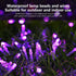 String Lights Fairy Lights 66 Feet 200 LED with Multi Flashing Modes Controller, Waterproof LED Lights Decorations for Bedroom, Wedding, Party, Garden, Patio, Indoor Outdoor Occastions (Purple) by FULLBELL