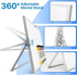 Double-Sided Dry Erase White Board with Stand, 12x16 inch Weekly Schedule Board for Planning with 10 Markers