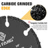 3 Inch Cut Off Wheel with 1/4" Mandrel Adapter for Die Grinder, Tungsten Carbide Blade for Rotary Tools
