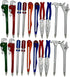 Maydahui 6 PCS Tool Ballpoint Pens - Black Ink Hardware Shape Pen Design for Boys, Worker Craftsman, Pipe Wrench, Pincer