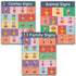 Sign Language Posters for Classroom - 3 Pack ASL Charts for Kids: Family, Clothes, and Animals, 16x20 inches, Dry