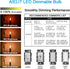 T8 Bulbs (Dimmable), E12 Bulb, 4W, 40 Bulb 400 2700K (4 Pack) Vintage Light LED Small Chandelier Base, Watt Candelabra