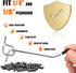 Pegboard Hooks Pegboard Accessories,4 inch,Pegboard Organizer Kit for Garage Organization,Tool Storage, 25 Pack by Scartink