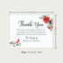 5.5x4.25 Cardinal Floral Sympathy Thank You Cards, Funeral Thank You Cards, Personalized Bereavement Notes