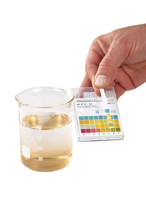 pH Strips, 0-14 Scale for Testing Water pH, Made of Premium Litmus Paper (100 Strips)