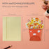 Diese-Klappkarten 3D 15cm 20cm (5-7/8" 7-7/8") Flower Pop Up Card - Flowers Bouquet Greeting Card for Birthday Mother's