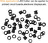 BOJACK 100 Pieces Black Plastic 5mm LED Holder, LED Bezel Holder for Light Emitting Diode Mounting