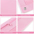 SKYDUE Pencil Pouch for 3 Ring Binder, Clear Window Pencil Case with Smooth Zipper for Girls Boys, Pink & Purple