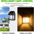 1800mAh aqxreight Outdoor Solar Tungsten Wall Light Water Proof Motion Sensing Exterior Mount Lighting for Yard Wall