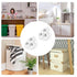 SHEPAILAI 12Pcs 360 Swivel Caster Wheels - Self-Adhesive Stainless Steel Rollers for Furniture, Trash Can, Storage Box