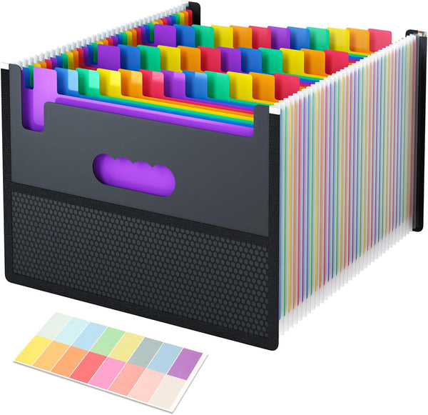 EOOUT 36 Pockets Expanding File Folder, Letter Size Accordion File Organizer with Cloth Edge Wrap for Teachers and