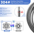 1/2Inch 4FT/6FT/8FT/10FT Heavy-Duty Security Cable Lock with Loops Bike Lock Cable Steel Cable Chain Locks for Outside