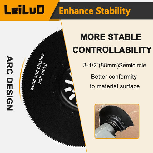 158 LEILUO Pcs Multitool Blade Kits Cutting and Sandpaper Oscillating Tool Accessories Universal Oscillating Saw Blades