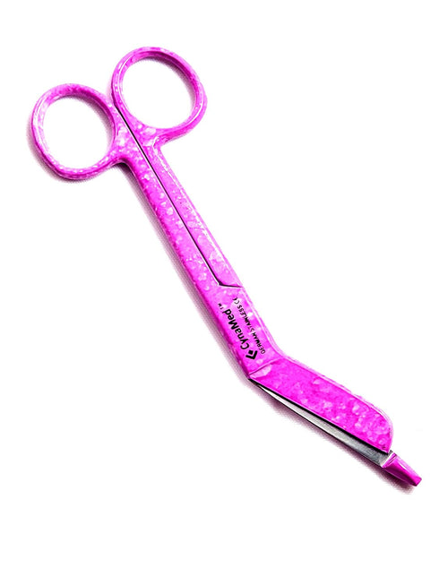 5.5" Cynamed Nursing Bandage Scissors | Pink Dew Drops Pattern