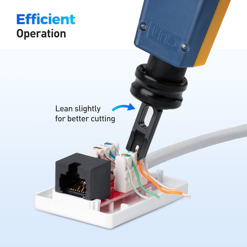 Cable Matters Punch Down Tool with 110 & 66 Blade - RJ45 Ethernet Punch Tool for Cat 8, Cat 7, Cat 6A, Cat 6