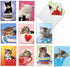 The Best Card Company 10 Adorable Blank Cat Cards (4 x 5.12 Inch) - Cute Kittens Assorted Bulk Notecard Set - Cup-Cats