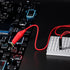 Goupchn Alligator Clips to Breadboard, Male Jumper Wires for Electrical Testing, Soft Flexible Silicone Test Leads
