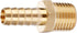 U.S. Solid Brass Hose Fitting Adapter, 3/8" Barb x 1/4" NPT Male Pipe Fittings
