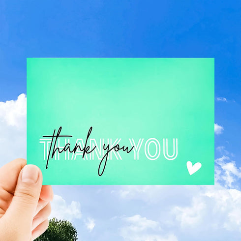 RXBC2011 Package Pack 50 Thank you for your purchase Cards client appreciation Postcard Cards Insert for online