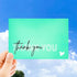 RXBC2011 Package Pack 50 Thank you for your purchase Cards client appreciation Postcard Cards Insert for online
