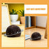 Wooden Rotating Perpetual Desk Calendar with Vintage Earth and Planet Design, Minimalist Office and Home Desktop