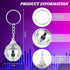 50 Pcs Mini Mirror Disco Ball Keychain - Bulk 70s Disco Party Favors for Graduation Supplies and Birthday